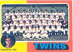 1975 Topps Baseball Cards      443     Minnesota Twins CL/Frank Quilici